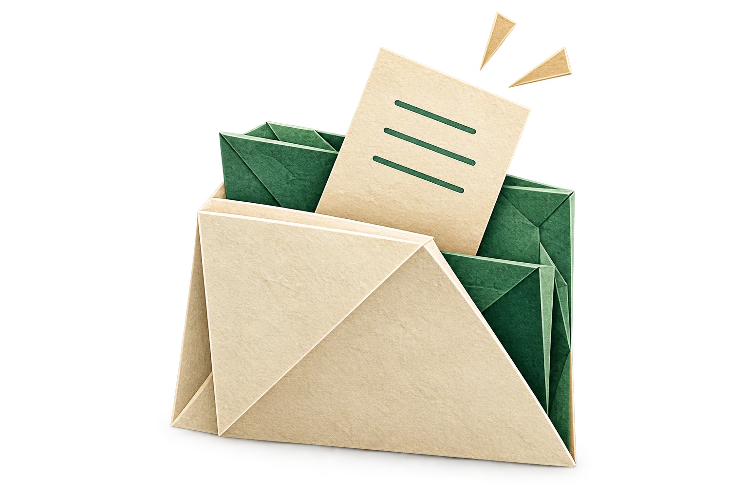 Origami nomination folder and student profile